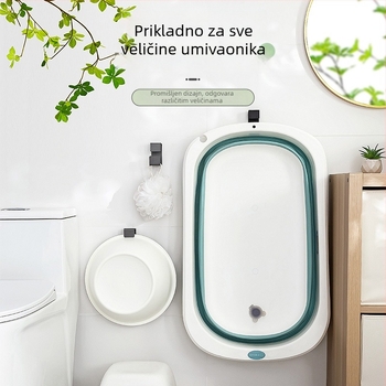 Zidni organizator za umivaonik s bezbušnom montažom – za kupaonicu i kuhinju, od ugljičnog čelika