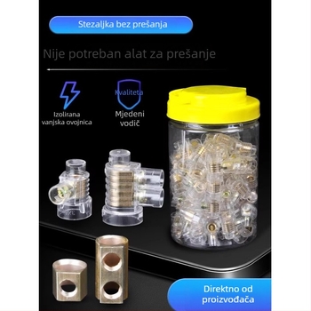 6/10 kvadratni vijčani crimp cap, visokoučinkoviti spoj i razdjelnik za paralelni vodič od čistog bakra
