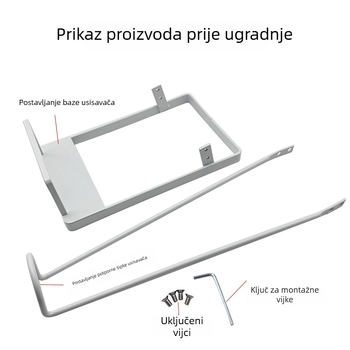 Stalak za usisavač za kućanstvo, bez bušenja, podni organizator, držač ručnog usisavača