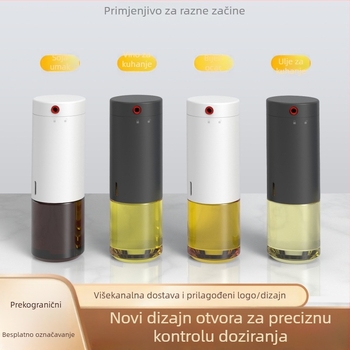 Staklena posuda za ulje u kuhinji s kapljičnim izljevom, boca za sezamovo ulje, boca za sojin sos i ocat, nepropusna posuda za ocat, mjereno doziranje ulja