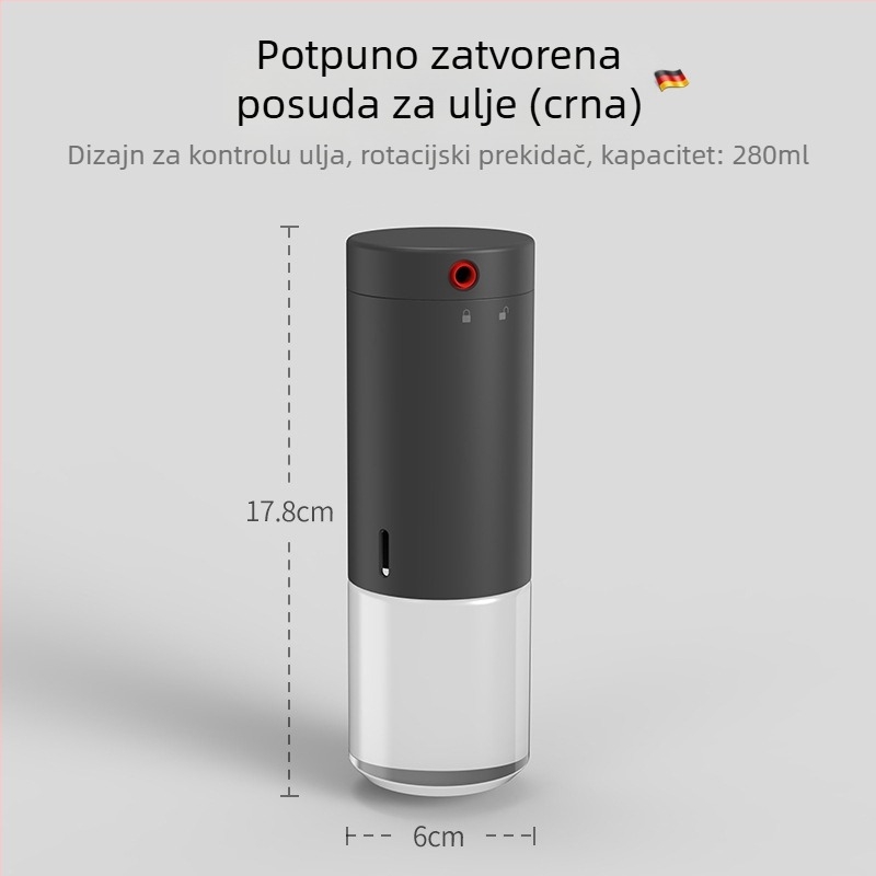 Staklena posuda za ulje u kuhinji s kapljičnim izljevom, boca za sezamovo ulje, boca za sojin sos i ocat, nepropusna posuda za ocat, mjereno doziranje ulja