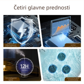 Yujie Ultrazvučni komercijalni ovlaživač, 18 L, visok oblak magle, za prostore iznad 60 m², 3 mlaznice magle, daljinsko upravljanje, 8+ sati timera, zaštita pri niskom nivou vode i nestanku struje, ABS plastično kućište