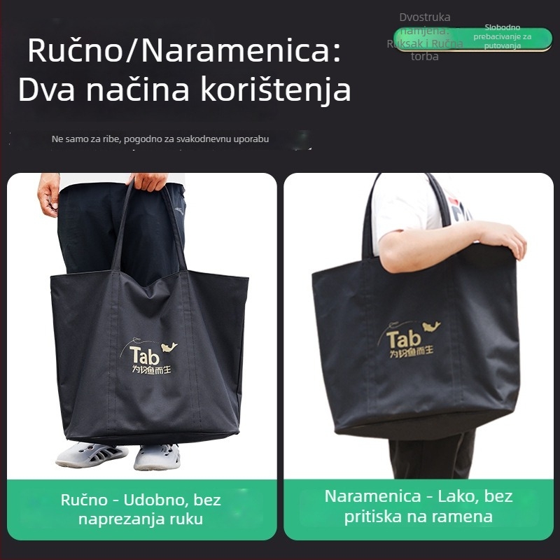 Najlon torba za ribolov s ručkom za pohranu ribe i opreme