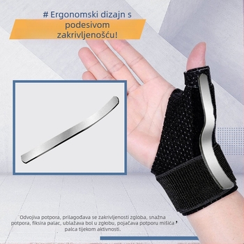Unisex zaštita zapešća za sport s zaštitom palca i podrškom tetiva