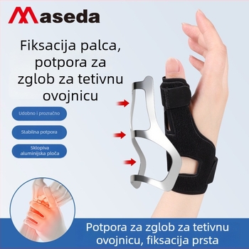 Prozračan zaštitnik zapešća s imobilizatorom palca i prstiju