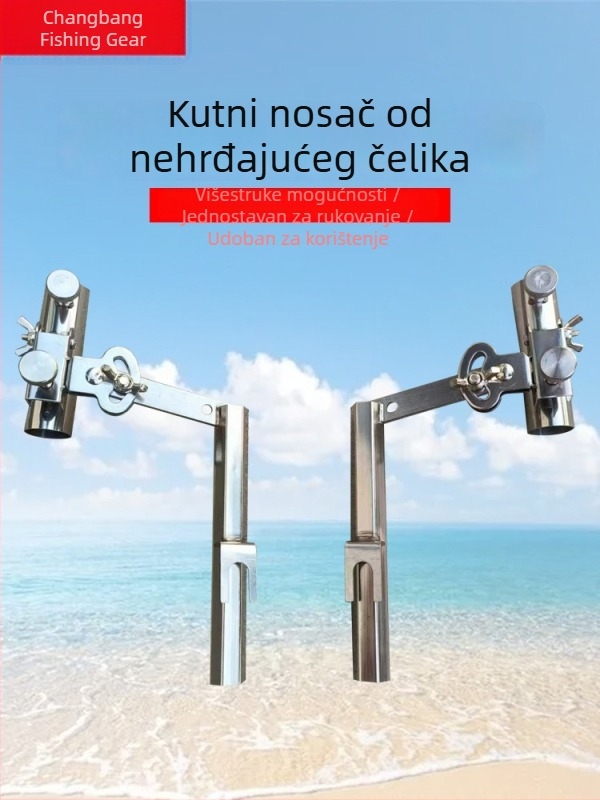 Kovinski kutni nosač za ribarsku stolicu i kutiju s priborom, dodatna oprema za ribolov, nosač za štap