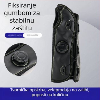 Zaštitnik zapešća s podesivim gumbom za kompresijsku fiksaciju, podrška s čeličnom pločom za uganuće i prijelome