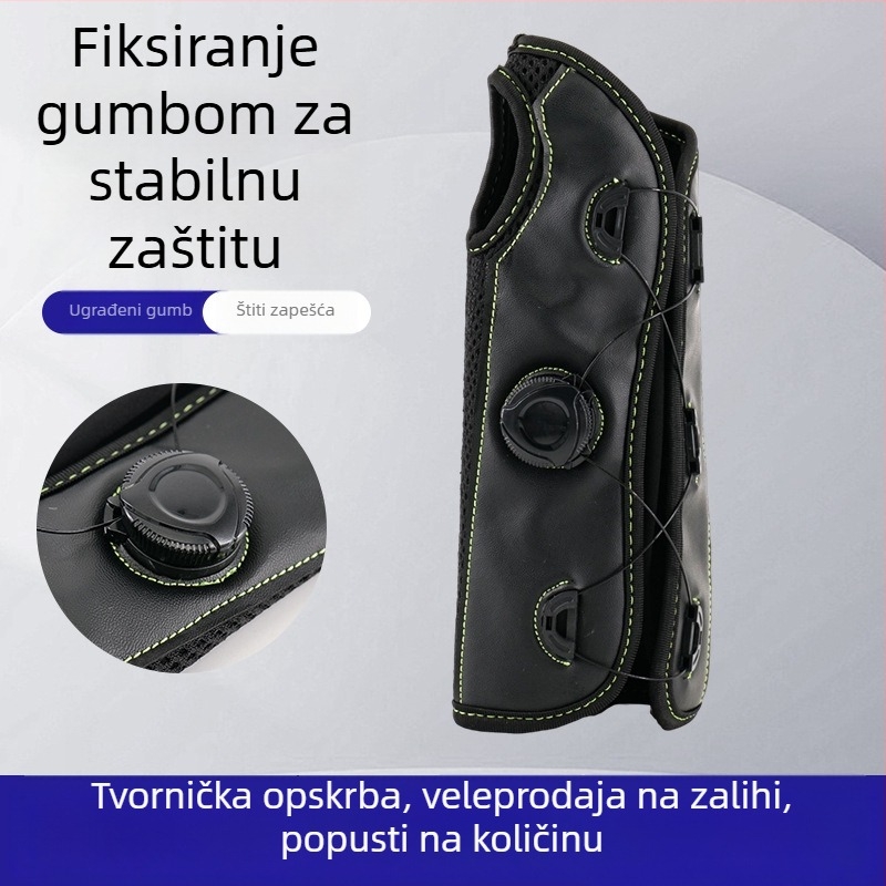 Zaštitnik zapešća s podesivim gumbom za kompresijsku fiksaciju, podrška s čeličnom pločom za uganuće i prijelome