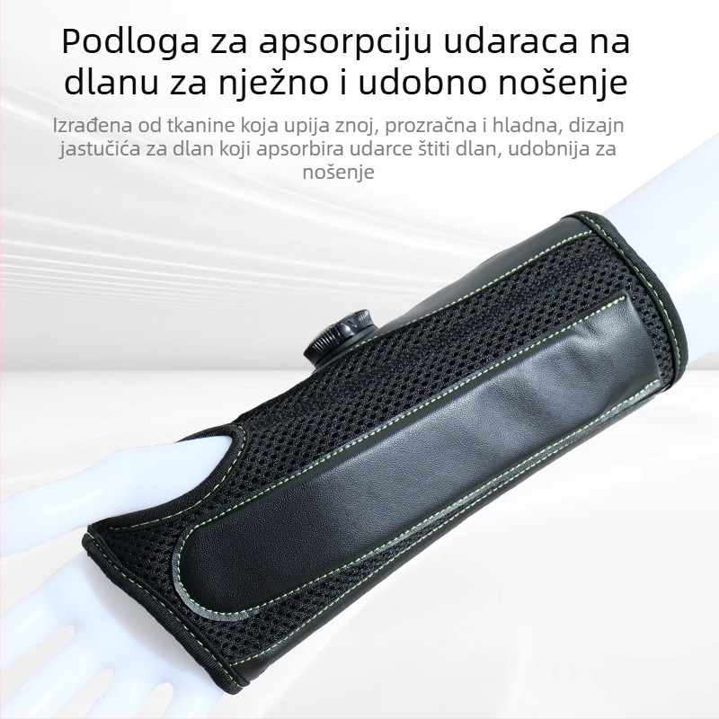 Zaštitnik zapešća s podesivim gumbom za kompresijsku fiksaciju, podrška s čeličnom pločom za uganuće i prijelome