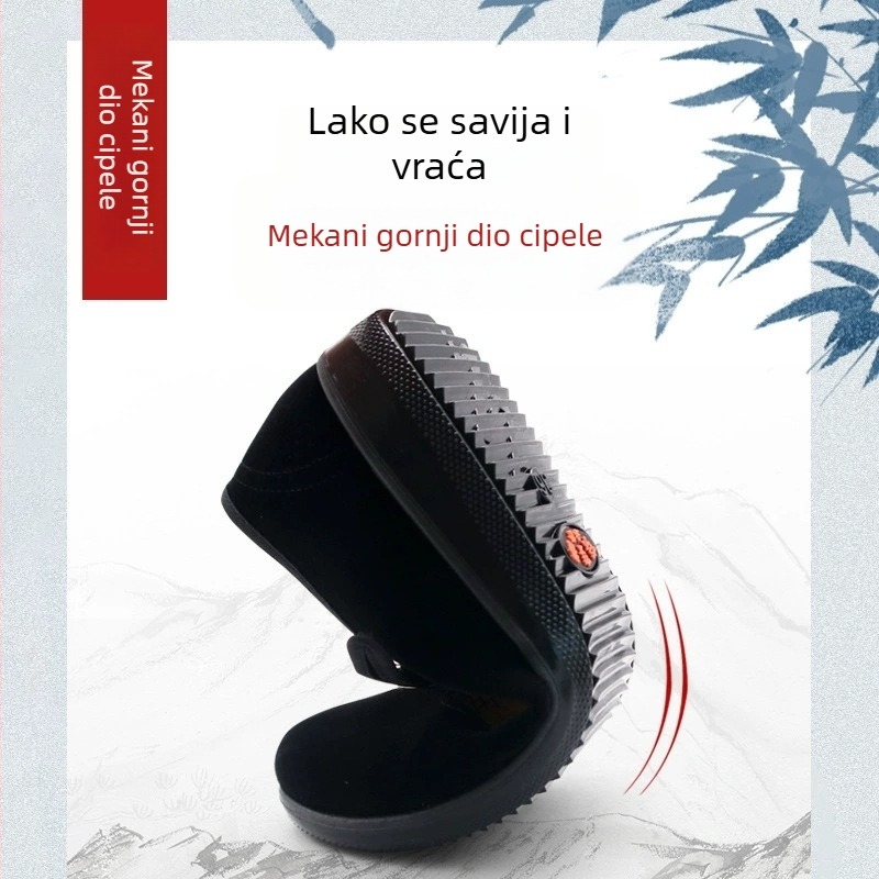 Ženske crne velur cipele s kopčom, okruglim nosom i klinastim potpeticama za svakodnevnu upotrebu
