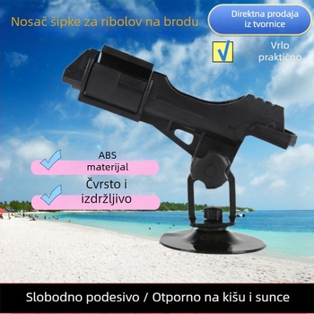 Morski držač za štapove s rotirajućom sjedalom, ABS stalak, sklopivi dodatak za brod
