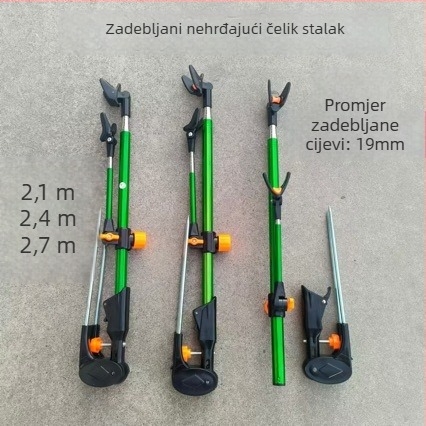 Stalak za štapove od nehrđajućeg čelika, prijenosni sklopivi držač