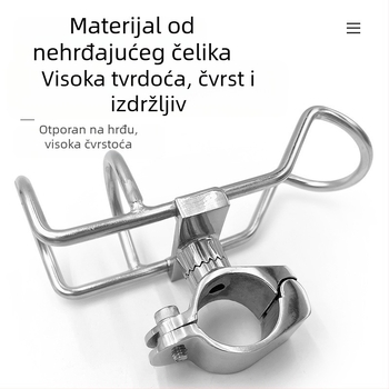 Nehrđajući čelični držač za štapove za morski ribolov na brodovima i jahtama – držač i pribor za zaštitni ogradu