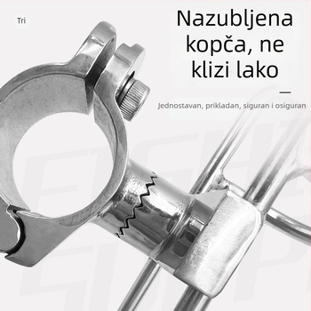 Nehrđajući čelični držač za štapove za morski ribolov na brodovima i jahtama – držač i pribor za zaštitni ogradu