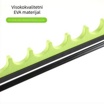 Vanjski teleskopski držač štapova za ribolov, prijenosni sklopivi nosač s višestrukim otvorima, dvostruka namjena za morski i kopneni ribolov.