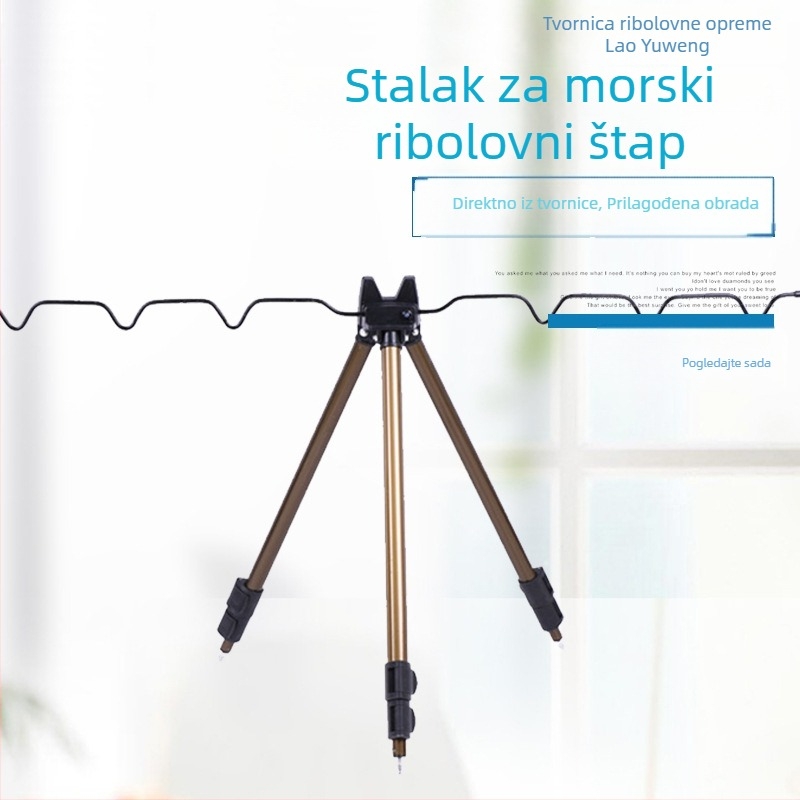 Trokutni držač za štapove od aluminija za morski ribolov