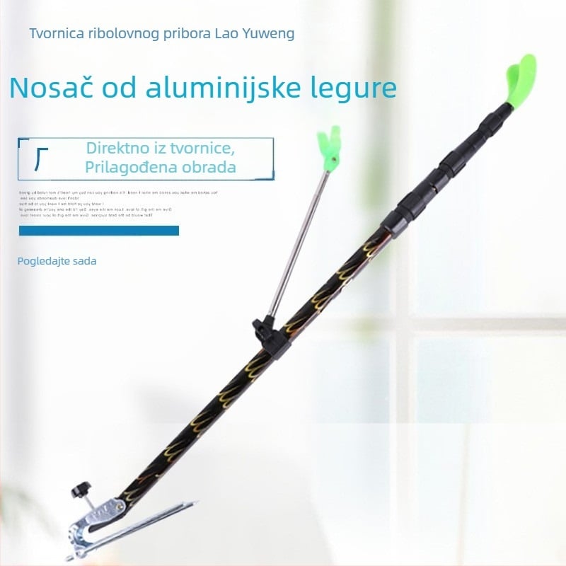 Držač za štap za pecanje od aluminijske legure s višesmjernom rotacijom i sklopivim dizajnom
