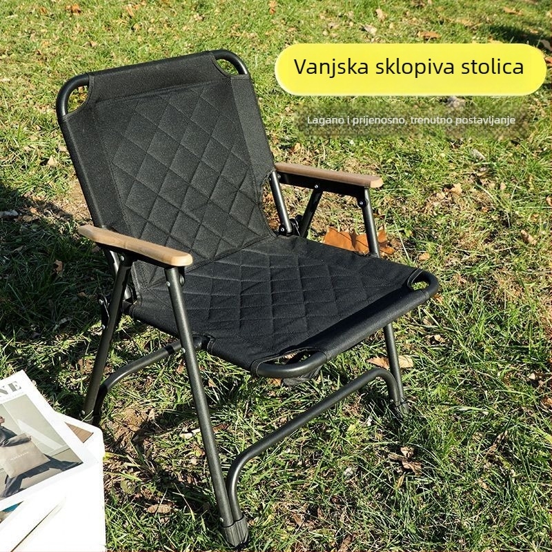 Maszhe vanjska sklopiva stolica za kampiranje i ribolov, ojačana, prijenosna za piknik, lagana za plažu, set stola i stolica