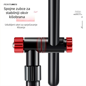 Univerzalna višedirekcijska donja šipka za kišobran za ribolov, spojnik od nehrđajućeg čelika i zemaljna podrška
