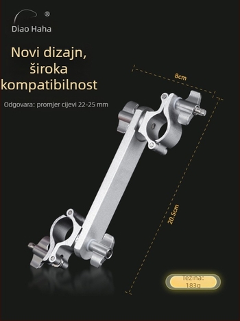 Prošireni nosač kišnog stolca za ribolov, kompatibilan sa 22–25 cm, višedirekcijsko podešavanje, europski stil