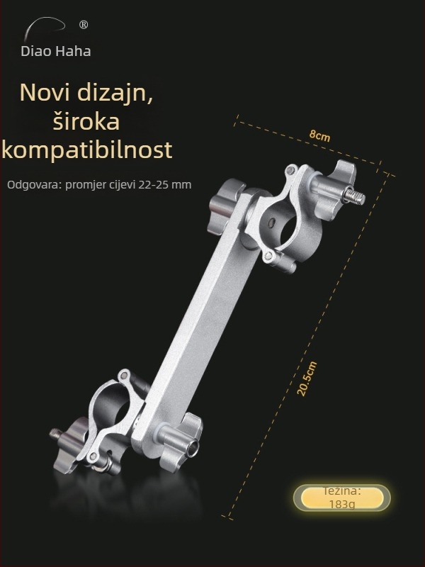 Prošireni nosač kišnog stolca za ribolov, kompatibilan sa 22–25 cm, višedirekcijsko podešavanje, europski stil