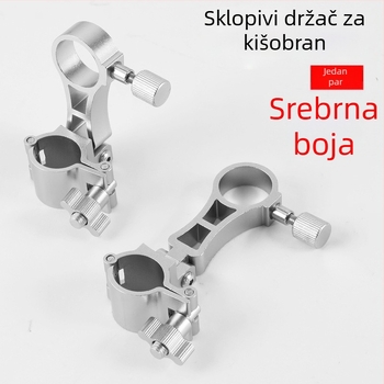 Ugrađeni držač za kišobran od aluminijske legure za sklopivu ribarsku stolicu