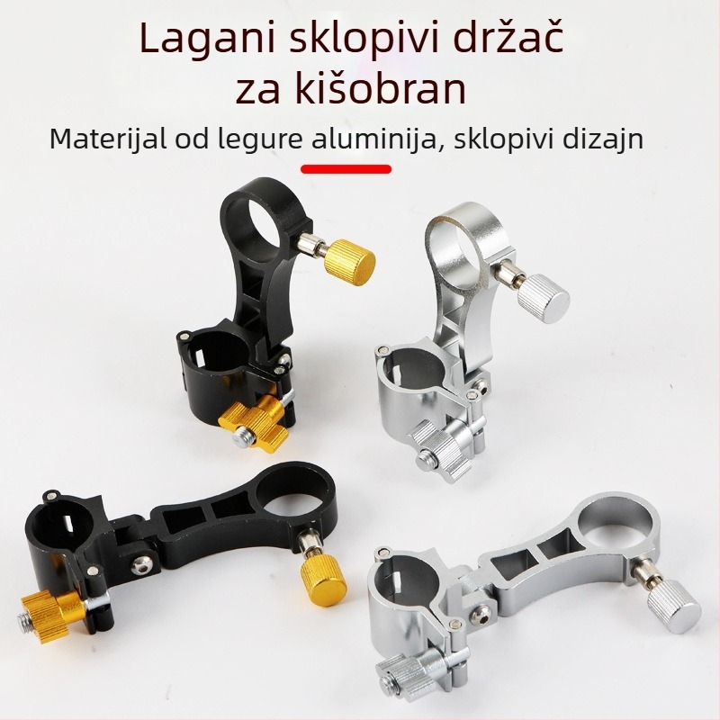 Ugrađeni držač za kišobran od aluminijske legure za sklopivu ribarsku stolicu