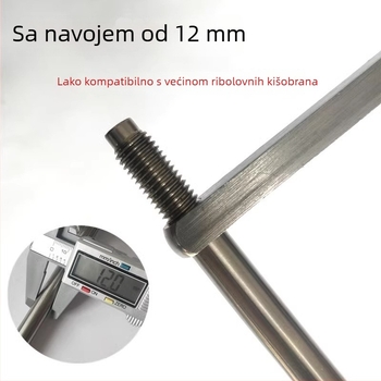 Odvojivi zemni klin za ribolovni kišobran sa nosačem — produžen i zgušnjen, za veliki kišobran