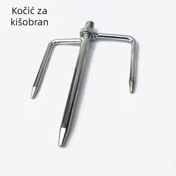Metalni zemni držač za ribolovni kišobran s 12 mm universalnim vijkom