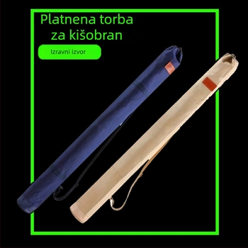 Platnena torba za skladištenje kišobrana za ribolov i štapa, otporna na habanje, duljina 1,2–1,4 m