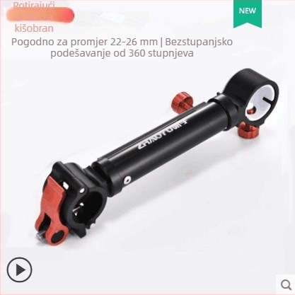 Chaoyu ribolovna stolica s držačem za kišobran – univerzalni dodatak, produžen, otporan na vjetar, višefunkcionalni raft ribolovni držač kišobrana s fiksnim klipom