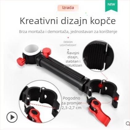 Chaoyu ribolovna stolica s držačem za kišobran – univerzalni dodatak, produžen, otporan na vjetar, višefunkcionalni raft ribolovni držač kišobrana s fiksnim klipom