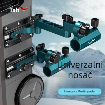 Veliki univerzalni sklopivi tornjasti držač za kutiju za pecanje, od magnezijsko-aluminijske legure, 360°