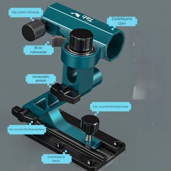 Veliki univerzalni sklopivi tornjasti držač za kutiju za pecanje, od magnezijsko-aluminijske legure, 360°