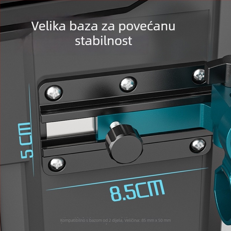 Veliki univerzalni sklopivi tornjasti držač za kutiju za pecanje, od magnezijsko-aluminijske legure, 360°