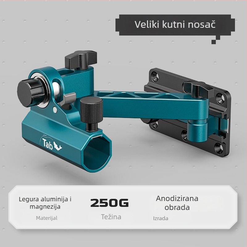 Veliki univerzalni sklopivi tornjasti držač za kutiju za pecanje, od magnezijsko-aluminijske legure, 360°