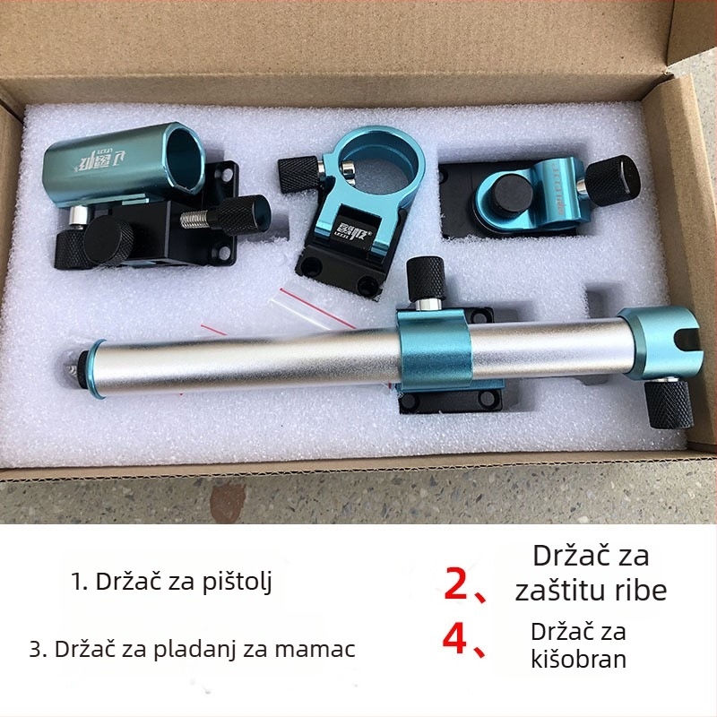 Četvero-dijelni skup dodataka za kutiju za ribolov od aluminijsko-magnijeve legure