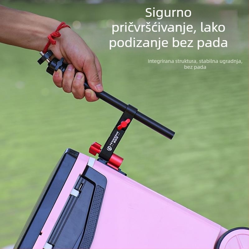 Sklopivi teleskop lampe za kampiranje i ribolov — univerzalni nosač lampe za kutiju za ribolov i stolicu