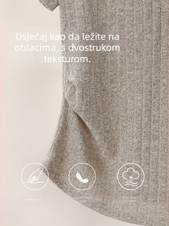 Ženska majica s V‑izrezom i kratkim rukavima, rhinestones ukrasi, izgled dvodijelnog topa, ljeto 2026, plus veličina, naglašava struk, skriva trbuh