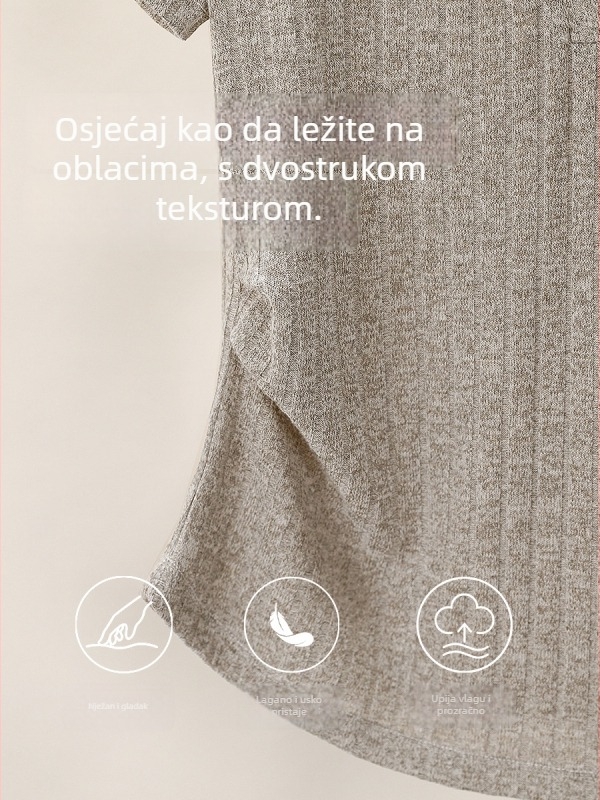Ženska majica s V‑izrezom i kratkim rukavima, rhinestones ukrasi, izgled dvodijelnog topa, ljeto 2026, plus veličina, naglašava struk, skriva trbuh