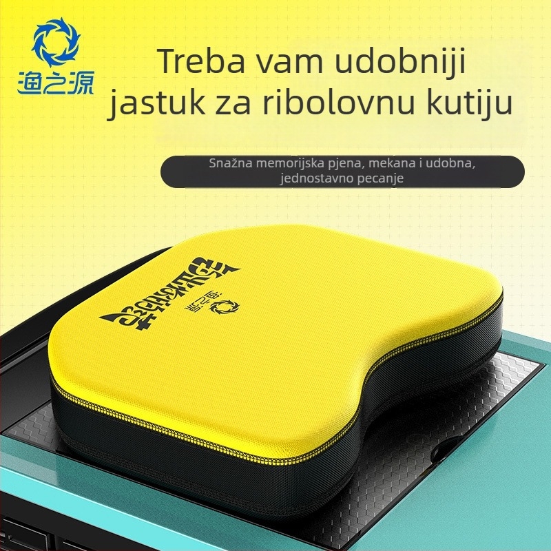 Debeli prozračan visokoelastični jastuk za sjedenje za kutiju za ribolov i ribolovnu stolicu, s usisnom čašicom, udoban