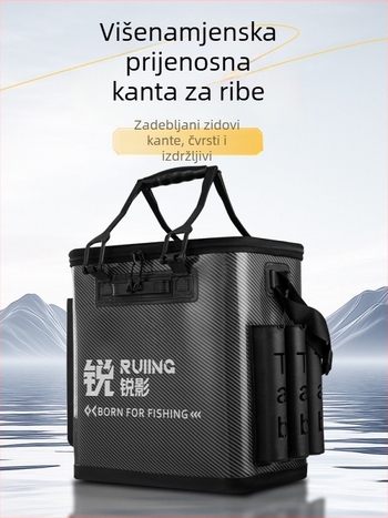 EVA kanta za ribolov s integriranim spremnikom za žive ribe — višenamjenski spremnik opreme