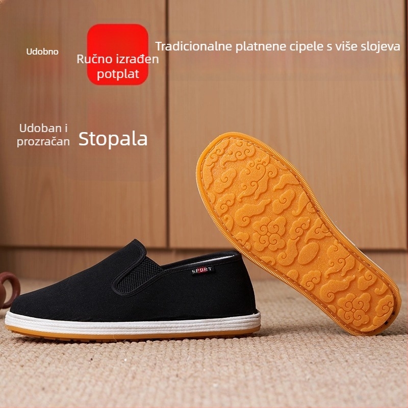 Muške platnene tenisice za vožnju s višeslojnom potplatom, niski gornji dio, prozračne, protuklizne, izdržljive za svakodnevnu uporabu