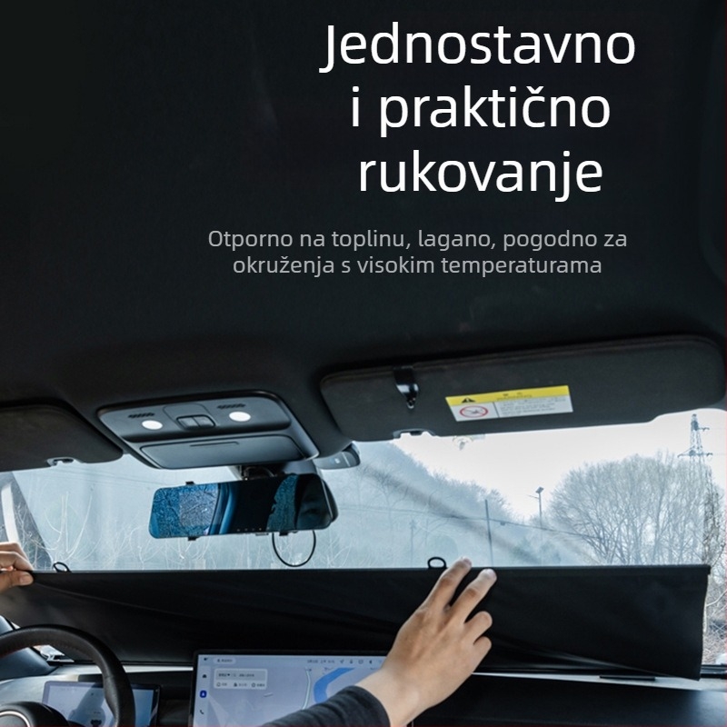 Sunčana zaštita za prednje staklo automobila, zavjesa za prozore i zaštita od sunca i topline, s usisnim čašicama
