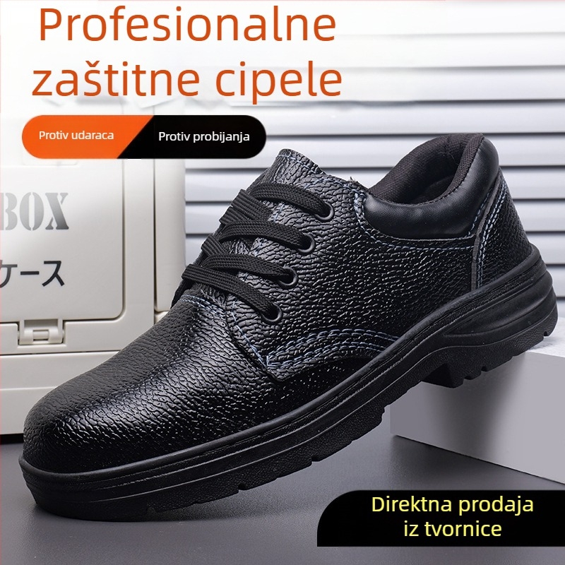 Muške cipele za zaštitu na gradilištu s čeličnom špicom, otporne na udarce i probijanje, lagane i prozračne, bez mirisa, cipele s čeličnom pločom