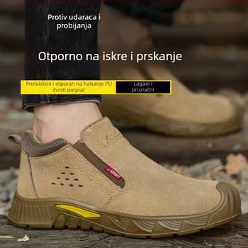 Muške zaštitne radne cipele za zavarivanje – zaštita od opeklina, udara i proboja, otporne, lagane, s čvrstim potplatom