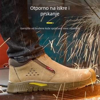 Muške zaštitne radne cipele za zavarivanje – zaštita od opeklina, udara i proboja, otporne, lagane, s čvrstim potplatom