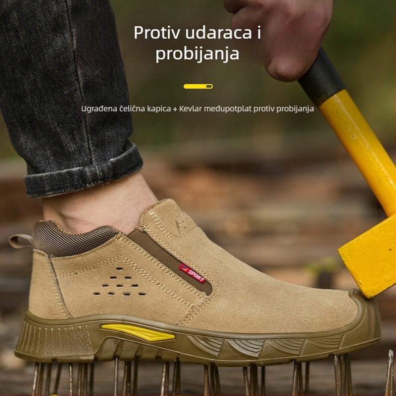Muške zaštitne radne cipele za zavarivanje – zaštita od opeklina, udara i proboja, otporne, lagane, s čvrstim potplatom