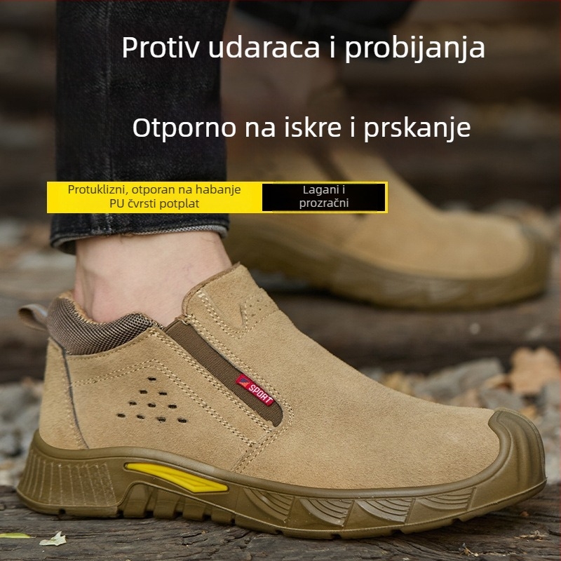 Muške zaštitne radne cipele za zavarivanje – zaštita od opeklina, udara i proboja, otporne, lagane, s čvrstim potplatom