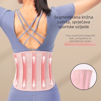 TMT pojas za podršku struka za sport i fitness – prozračni pojas za trčanje, jogu i skakanje preko užeta